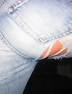 Fine butt in jeans